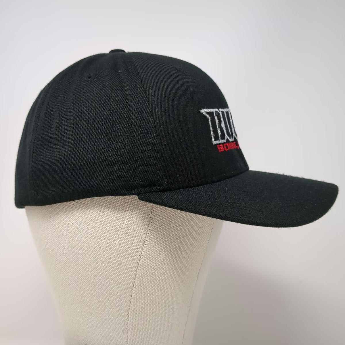 Richardson Baseball Cap Black M Boise ID Bucks 4x4 In God We Trust Stretch Hat