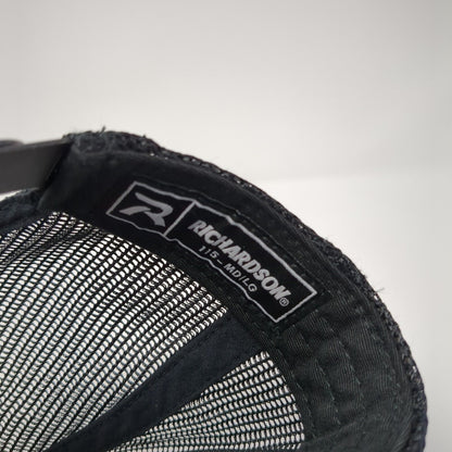 EESA Snapback Mesh Back Trucker Hat Blue M/L Embroidered Richardson