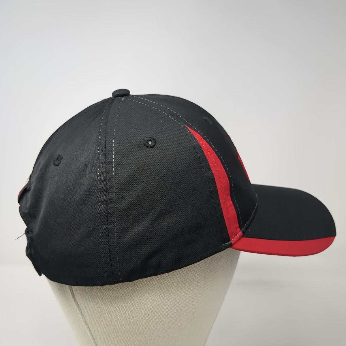 Wawa Baseball Cap Black One Size Polyester Strapback Red Goose Embroidered Hat