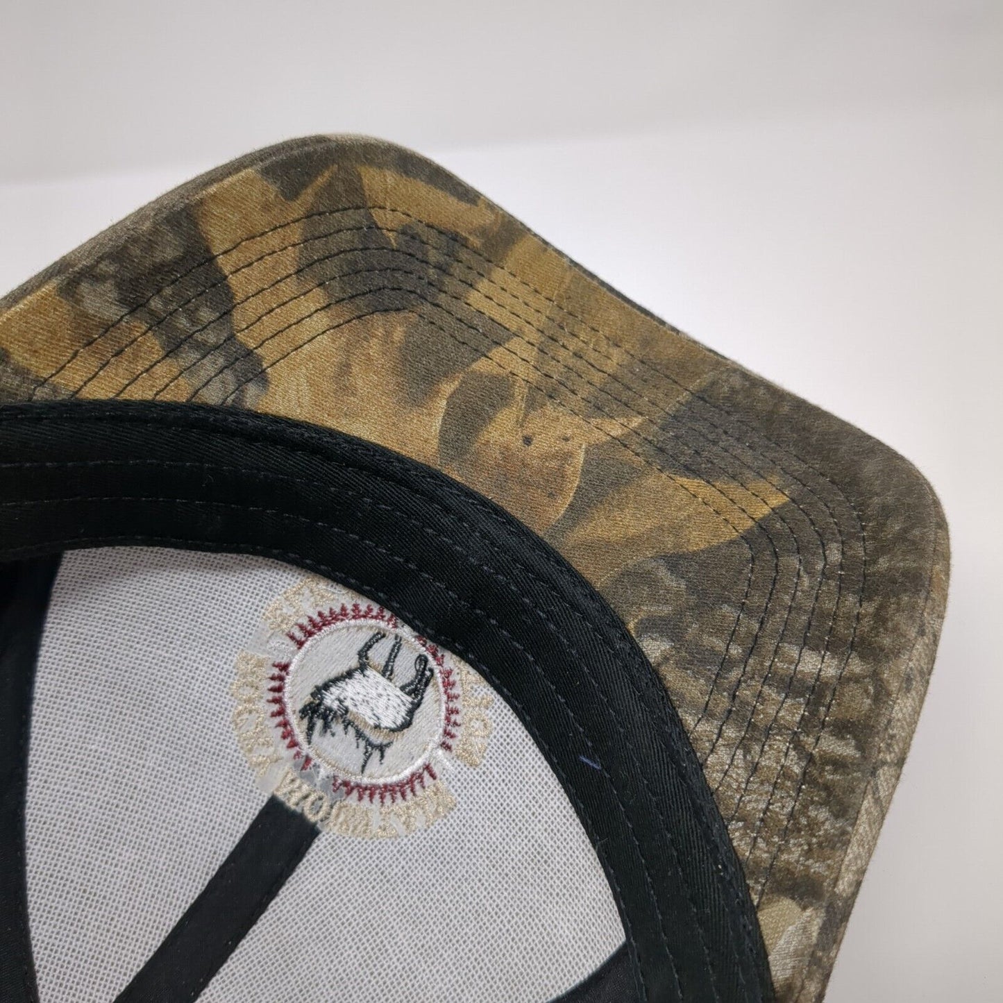 Rocky Mountain Elk Foundation Trucker Hat Camo One Size Mesh Back
