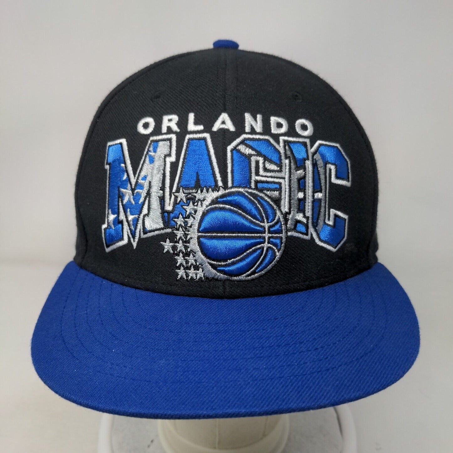 Orlando Magic Snapback Hat Blue Black '47 Brand Hardwood Classics Logo NBA