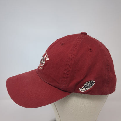 Structure Track & Field Strapback Hat Red One Size Adjustable 6 Panel