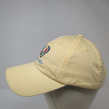 Florida Slideback Baseball Cap Yellow OS Adjustable Embroidered Royal Crown