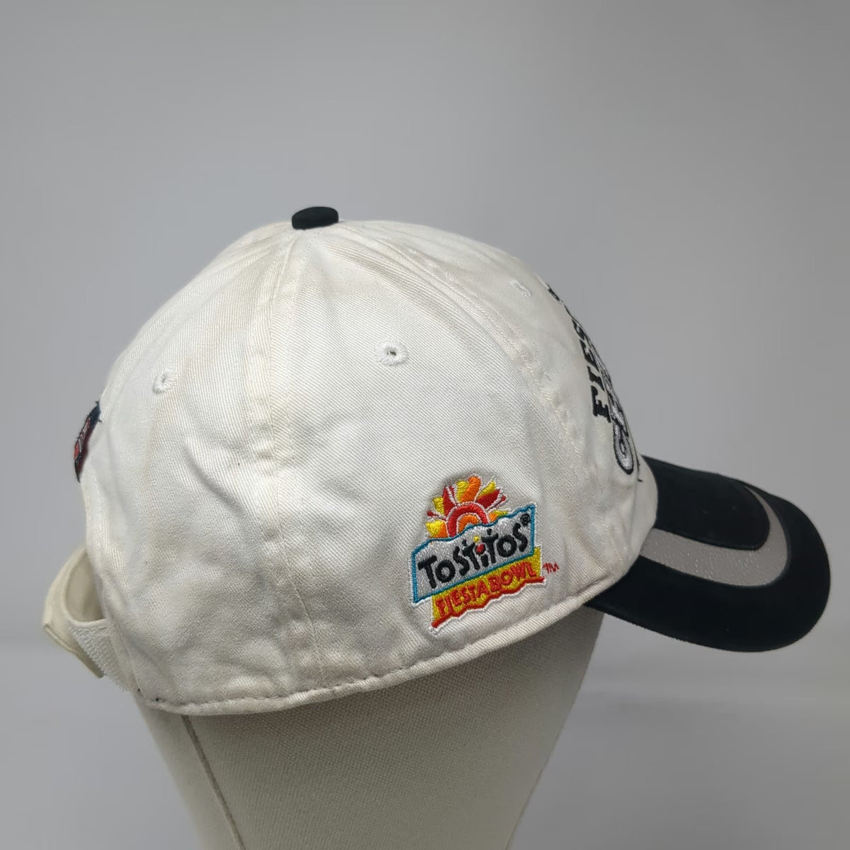 Nike NCAA Tostitos Fiesta Bowl Champions 2007 White One Size Hat Cap Silver