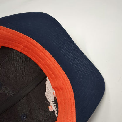 Richardson Trucker Hat Blue Orange One Size Mesh Snapback Split Mountain Supply