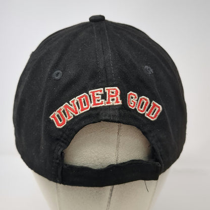 Forever 21 5 Panel Black One Size Number 1 Nation Under God Suede Style Hat