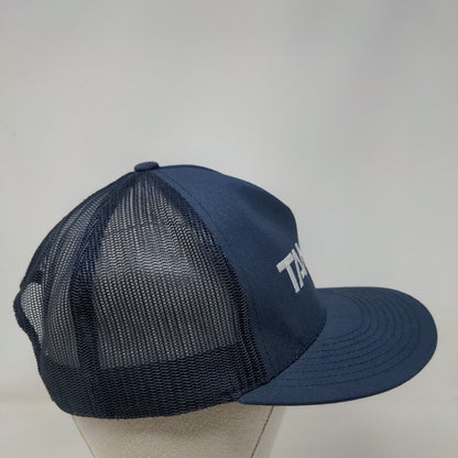 Tamco Snapback Trucker Hat Blue OS Adjustable Embroidered Mesh Back Yupoong