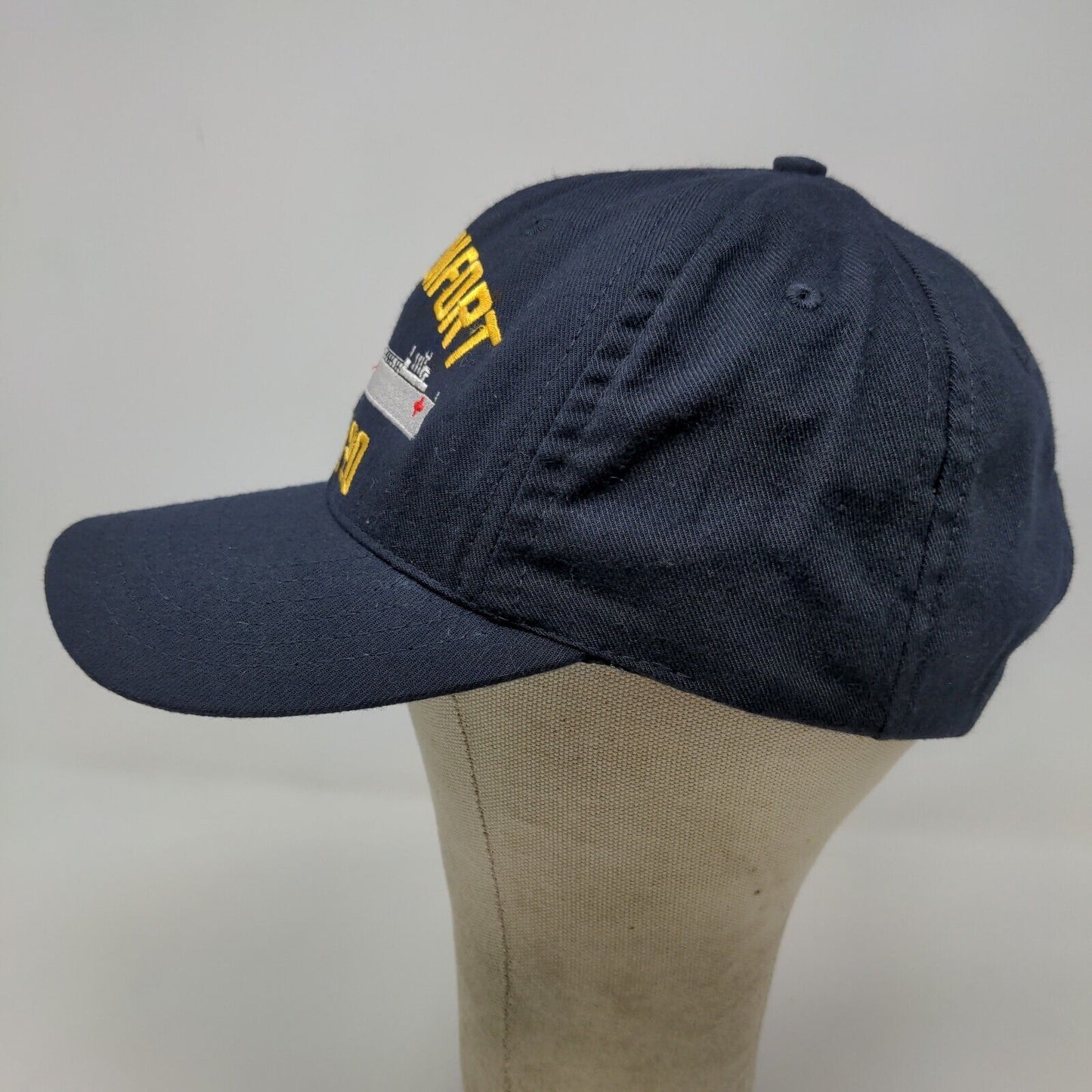 AMC Men's Snapback Hat Blue USNS Comfort T-AH 20 Embroidered Navy Logo