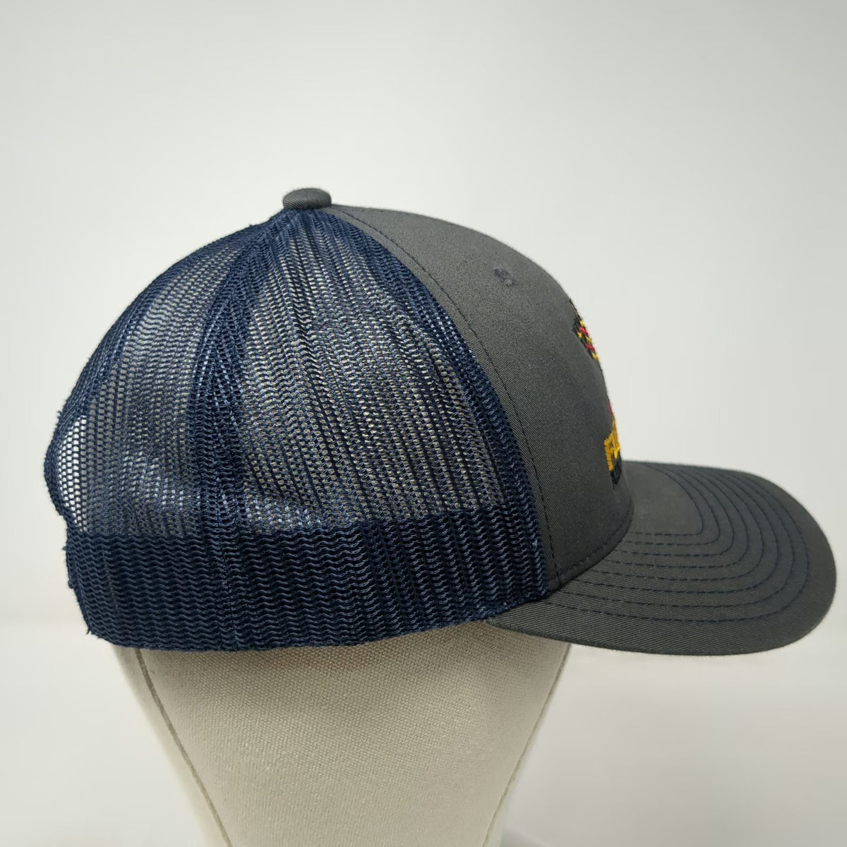 Richardson Trucker Hat Gray One Size Maryland Fleet Week Air Show Baltimore Mesh