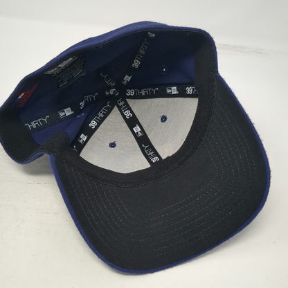 Milwaukee Brewers MLB New Era Baseball Cap Blue L 39THIRTY Stretch Fit Logo Hat
