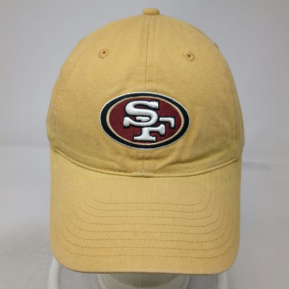 San Francisco 49ers NFL Yellow One Size Cotton Slideback Hat Logo Curved Brim