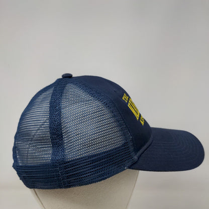 The Mad Hippo Kissimmee Snapback Mesh Back Trucker Hat Blue One Size