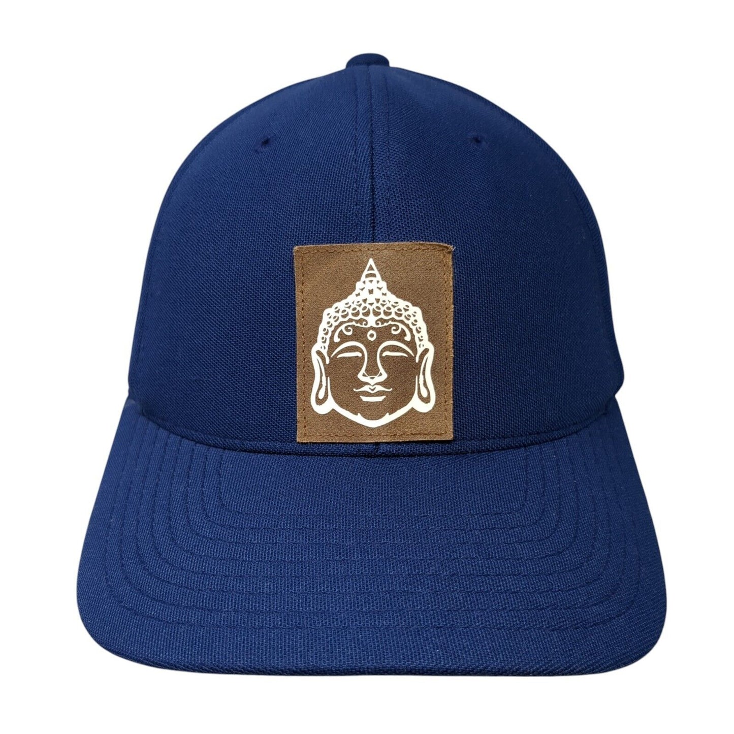 Buddha Gear Strapback Hat Blue One Size Adjustable Flexfit 110 Yupoong