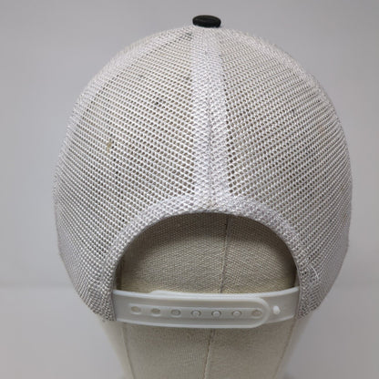 Bull American Flag Flat Bill Snapback Trucker Hat Black OSFA Adjustable 6 Panel