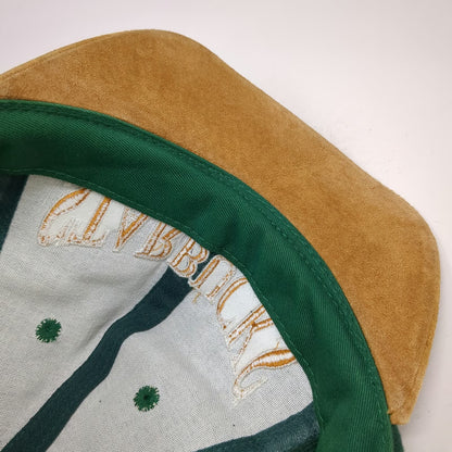 Star Pacific Starbucks Green Baseball Cap Suede Brim Wool Blend Hat Vintage