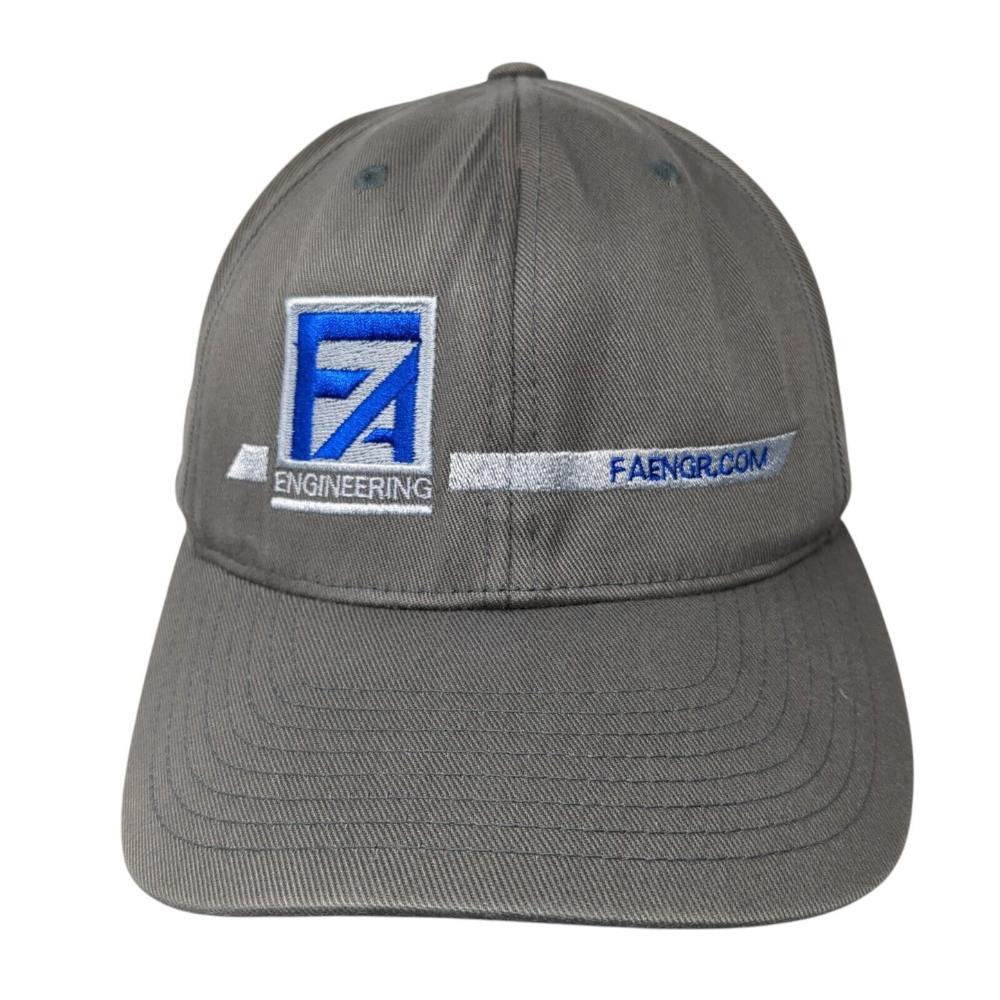 FA Engineering Fitted Hat Gray L/XL Flexfit Port Authority 6 Panel