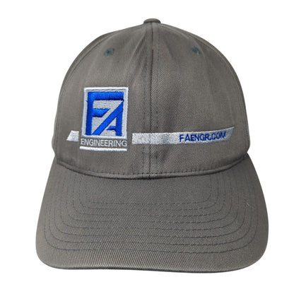 FA Engineering Fitted Hat Gray L/XL Flexfit Port Authority 6 Panel