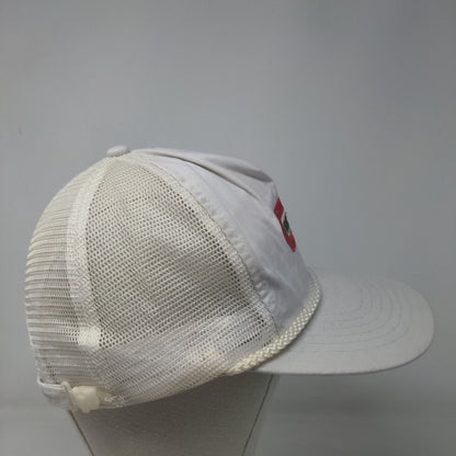 Consolidated Freightways Slideback Mesh Back Braid Trucker Hat White OSFA