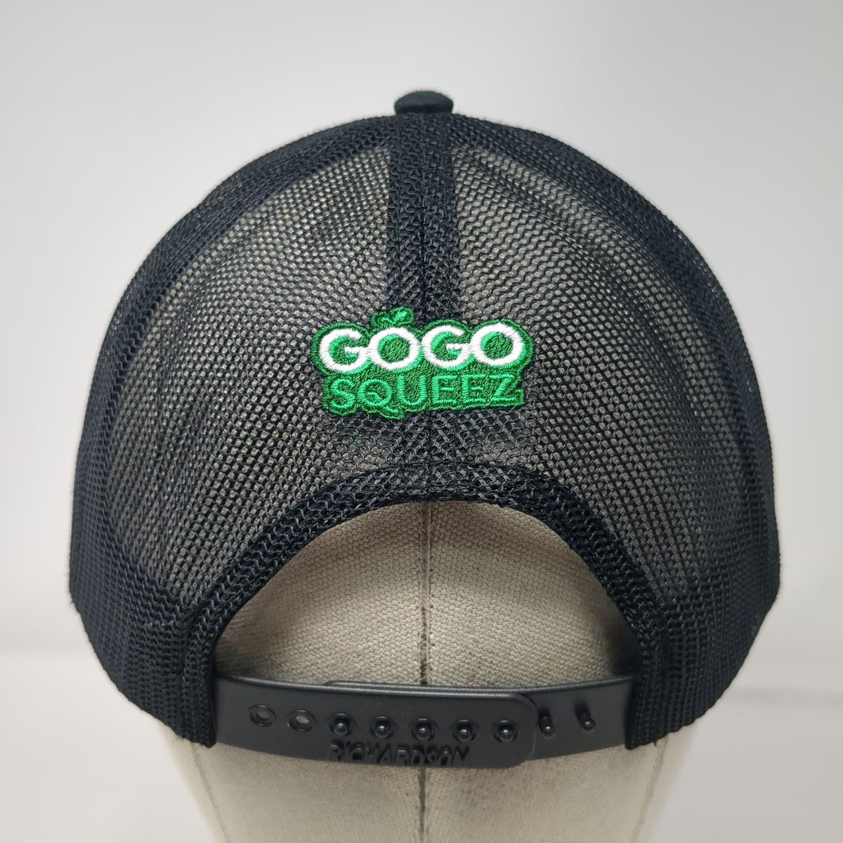 Richardson Trucker Hat Black One Size GoGo squeeZ 365 Days Safe Snapback Mesh