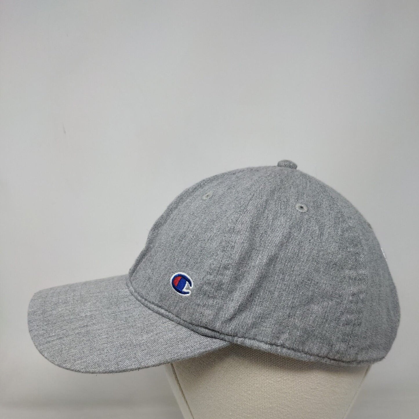 Champion C Logo Slideback Hat Solid Gray OSFA Adjustable Embroidered