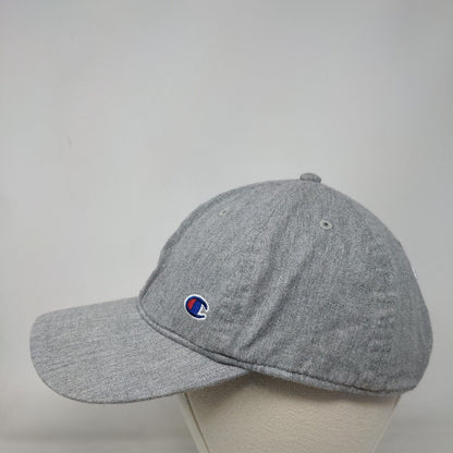 Champion C Logo Slideback Hat Solid Gray OSFA Adjustable Embroidered
