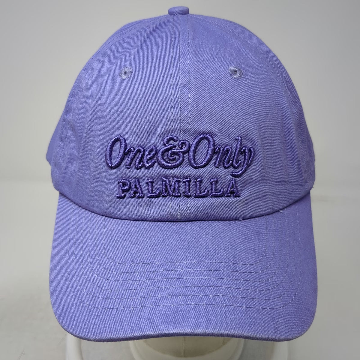One & Only Palmilla Purple Baseball Cap One Size Strapback Cotton Resort Hat