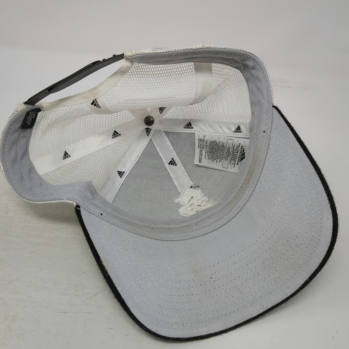 Adidas Trucker Hat Black One Size Stay Positive SP NJ Logo Snapback Mesh Hat