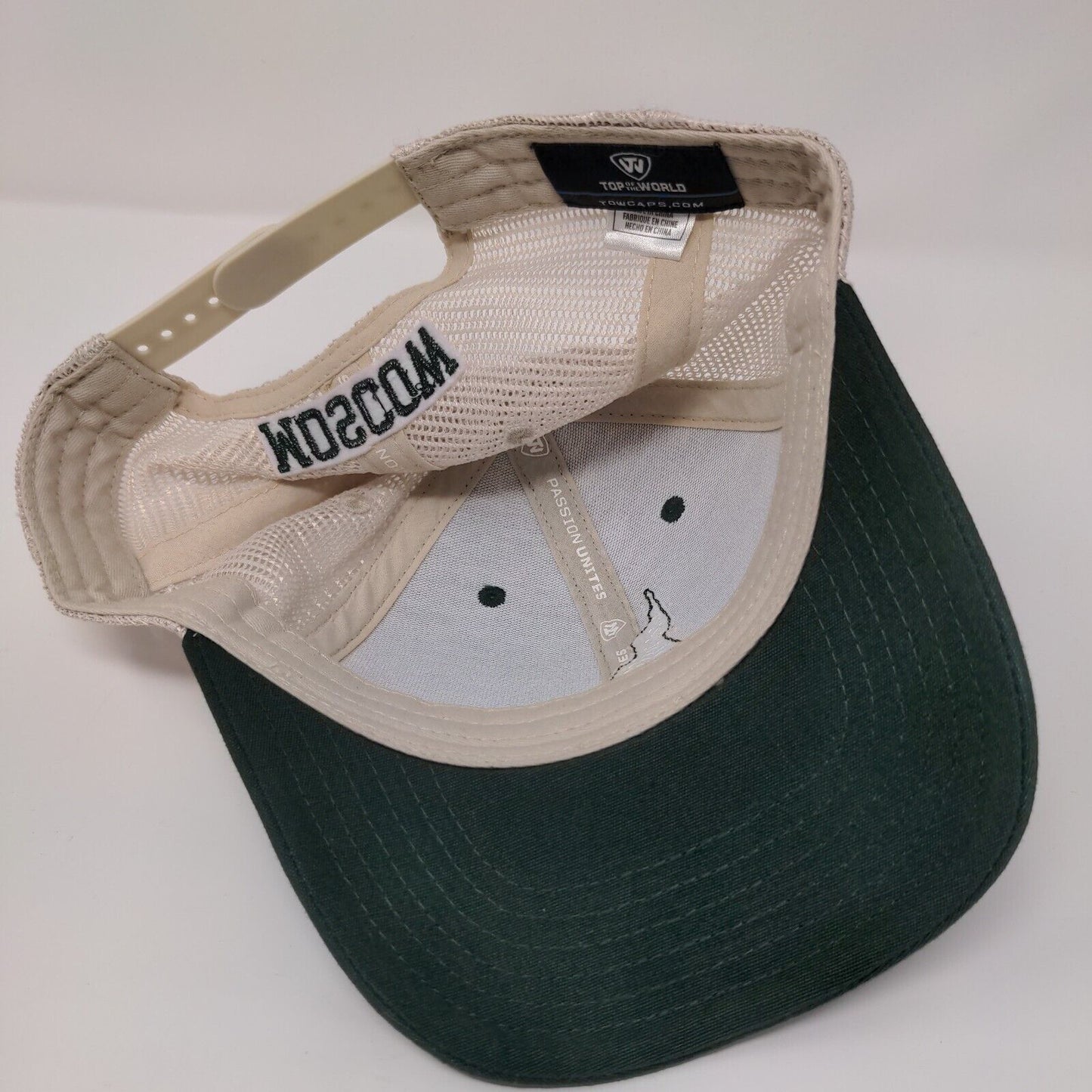 Idaho Moscow Snapback Trucker Hat Green OSFA Adjustable Mesh Top of The World