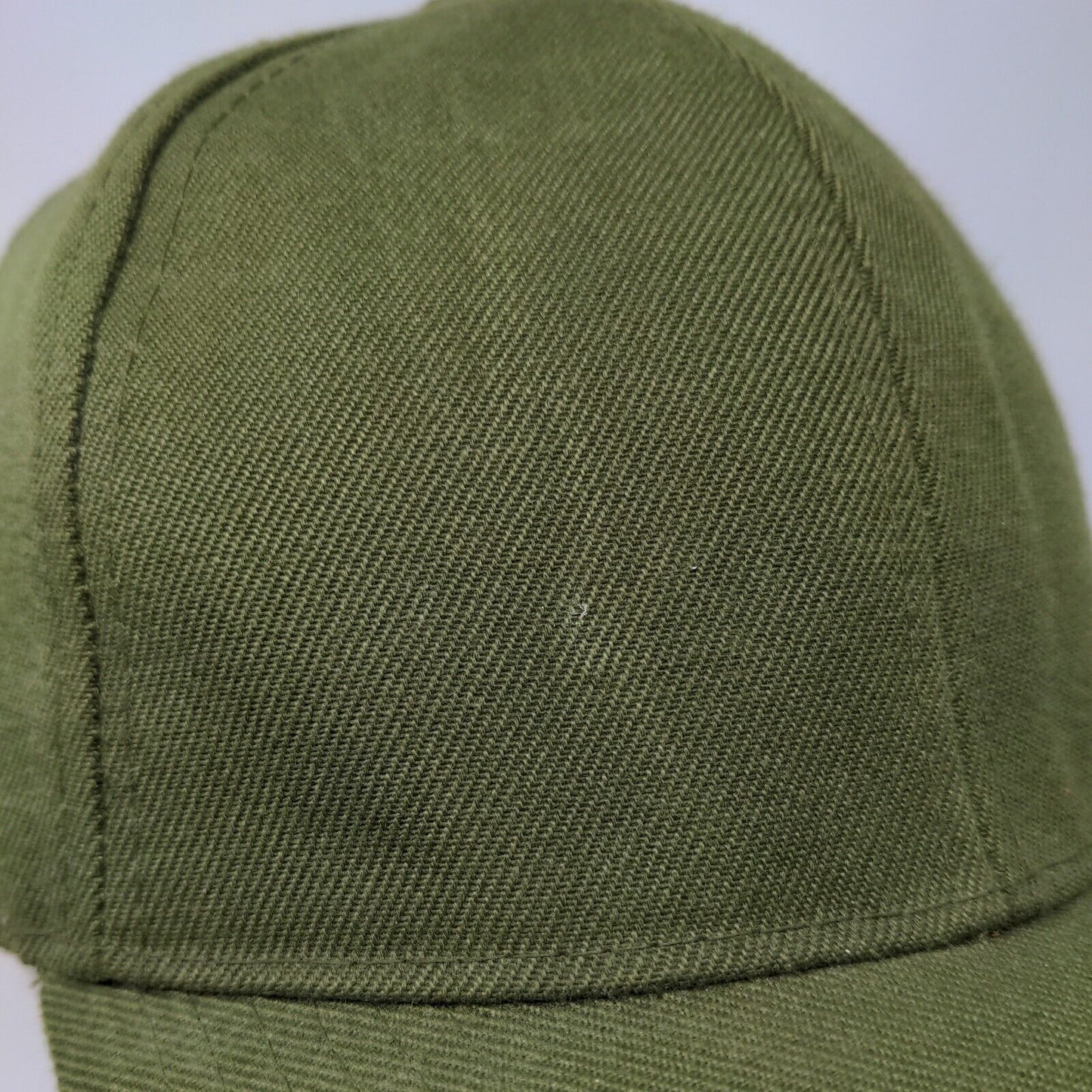 Unbranded Strapback Hat Green OSFA Adjustable 6 Panel Blank Polyester