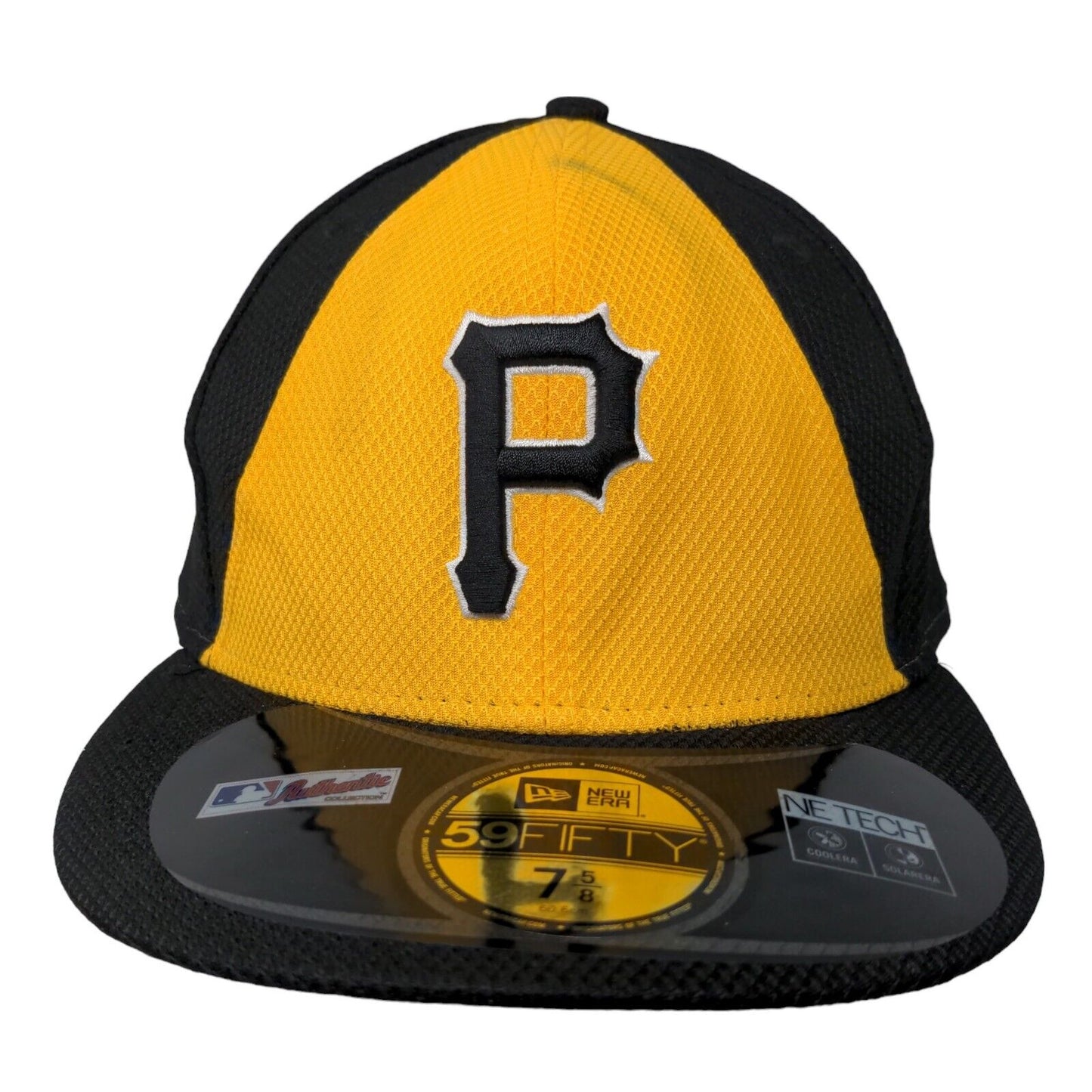 New Era Men's Fitted Hat Multicolor 7 5/8 Pittsburgh Pirates Logo 59Fifty Logo