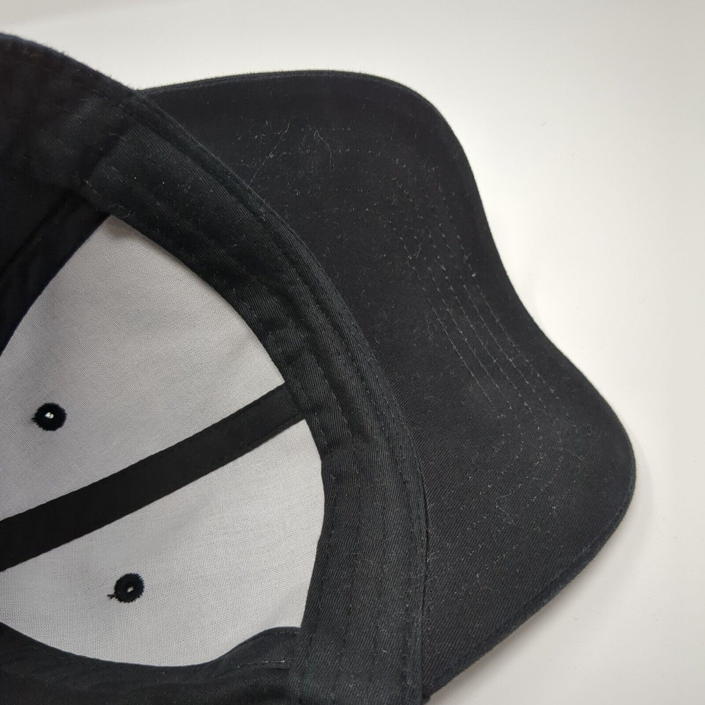 Unbranded Slideback Hat Black One Size 6 Panel Adjustable Blank Solid
