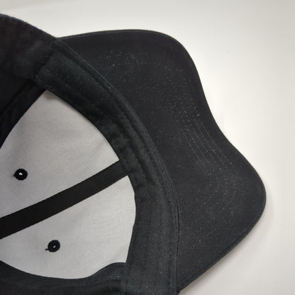 Unbranded Slideback Hat Black One Size 6 Panel Adjustable Blank Solid