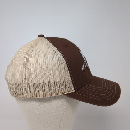McCall Brewing Company Snapback Trucker Hat Brown One Size Mesh Back