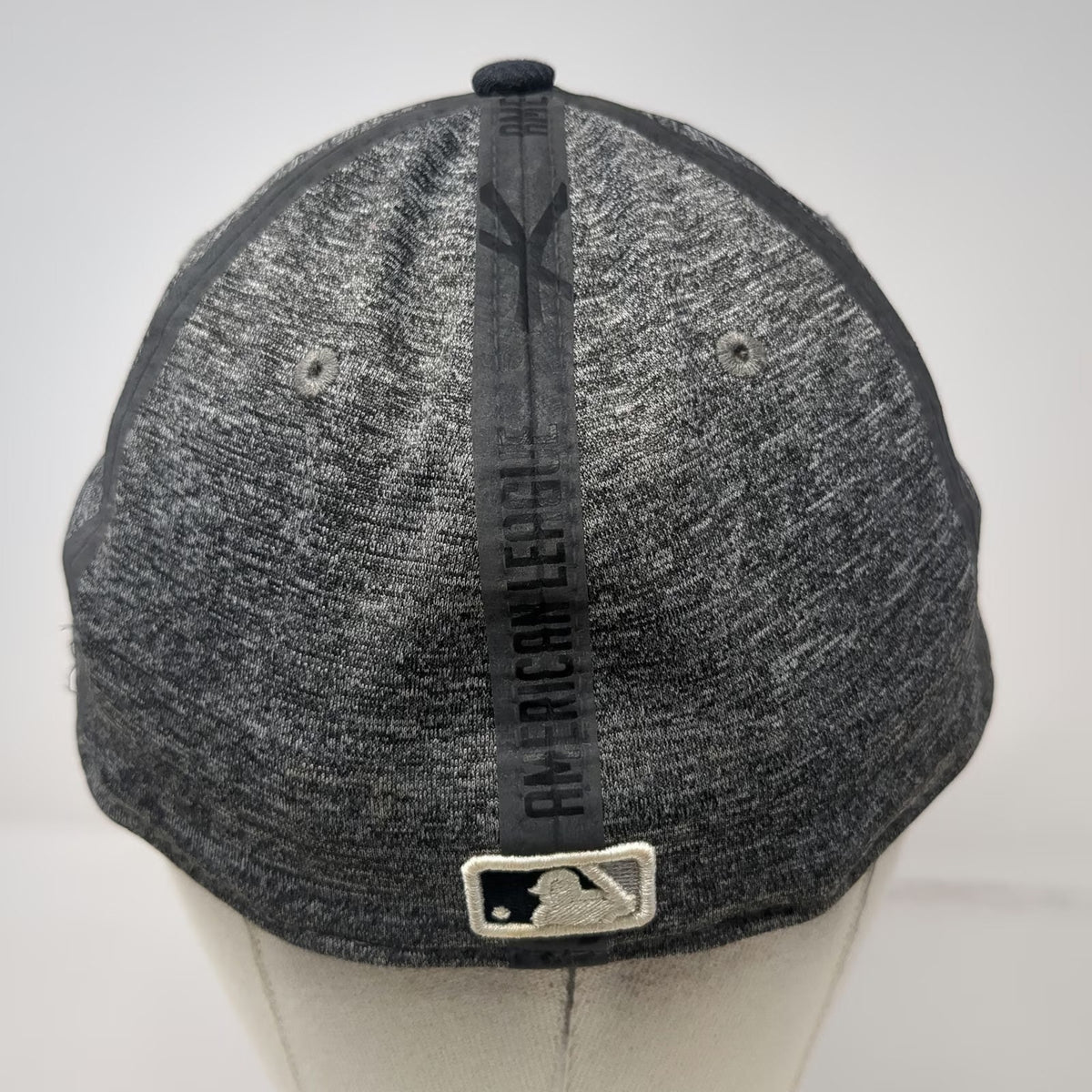 New York Yankees MLB New Era Baseball Cap Gray Blue M 39THIRTY Stretch Hat NY