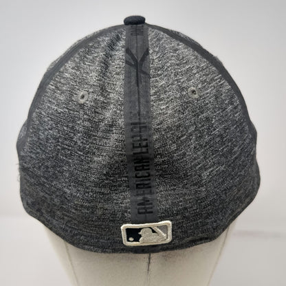 New York Yankees MLB New Era Baseball Cap Gray Blue M 39THIRTY Stretch Hat NY