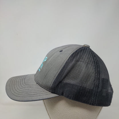 RPM Snapback Trucker Hat Gray OSFA Adjustable Embroidered Mesh Back Sport-Tek