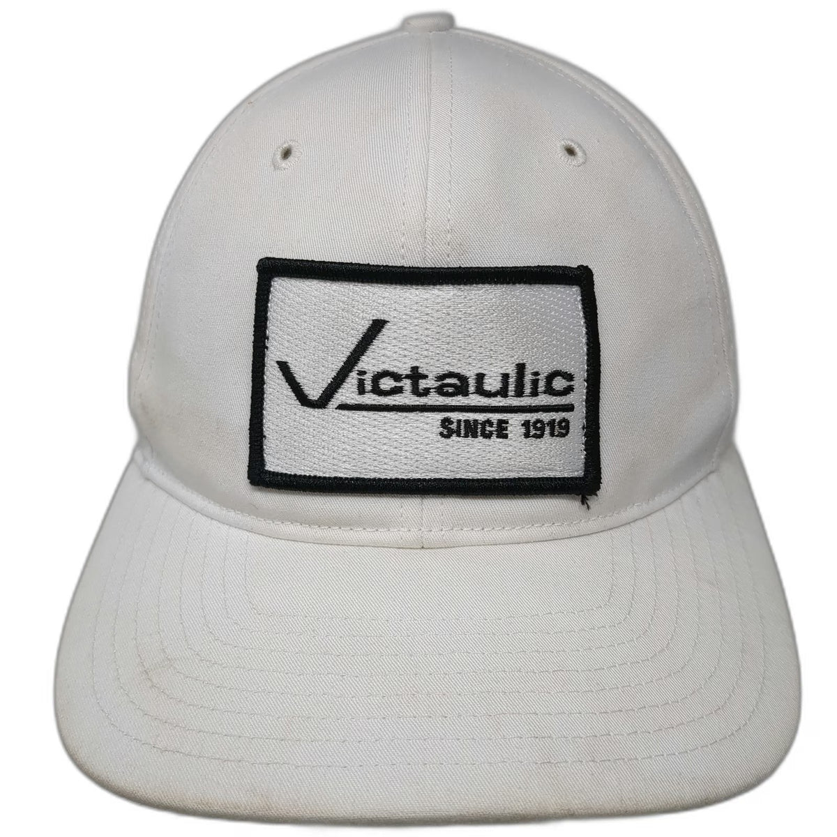 Richardson Snapback White Victaulic Since 1919 Patch Structured Cap Hat 6 Panel