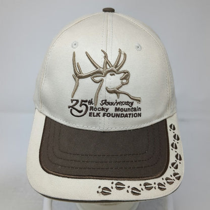 Rocky Mountain Elk Foundation 25th Anniversary Beige Baseball Cap One Size Hat