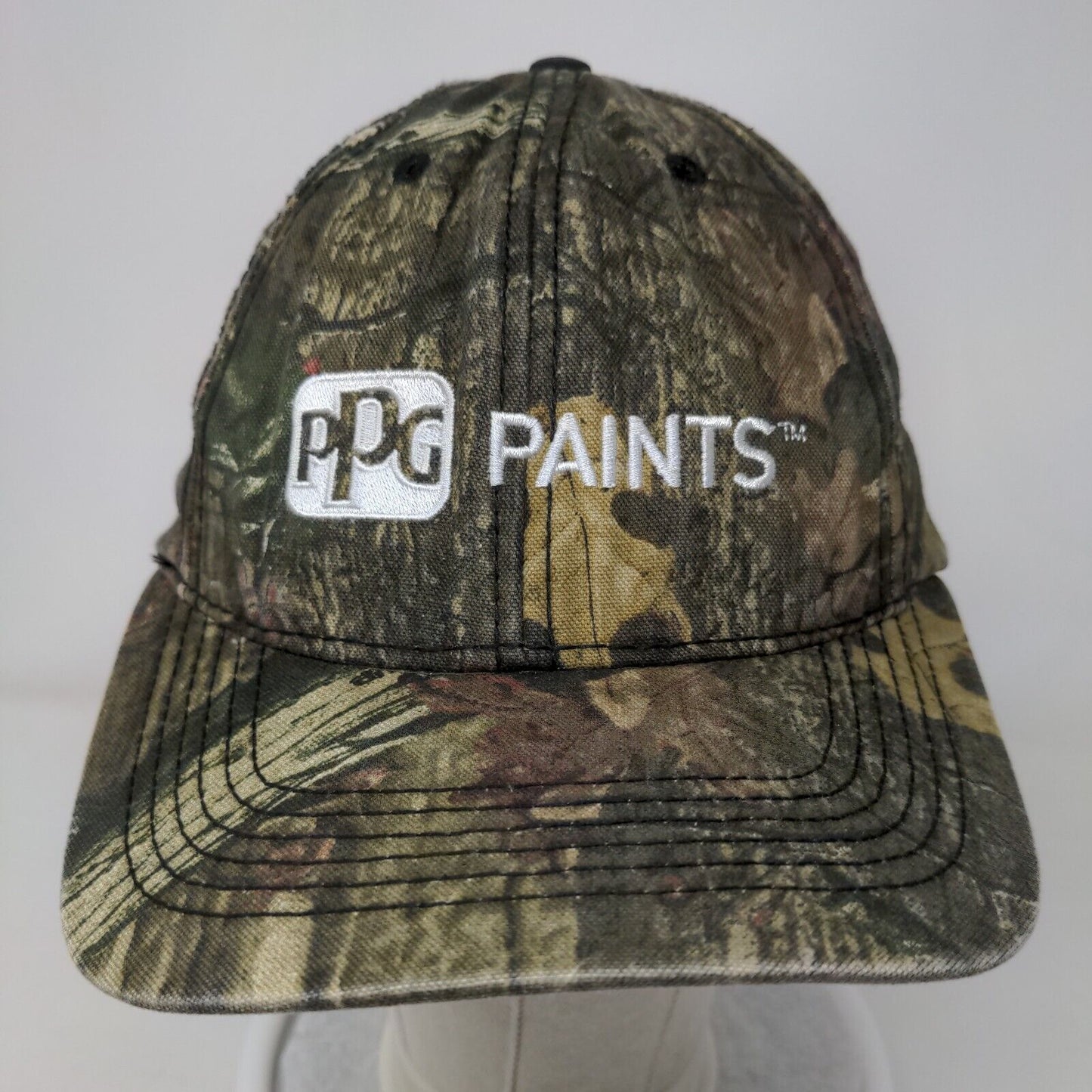 PPG Paints Strapback Hat Camo One Size Embroidered Mossy Oak Break-Up Infinity