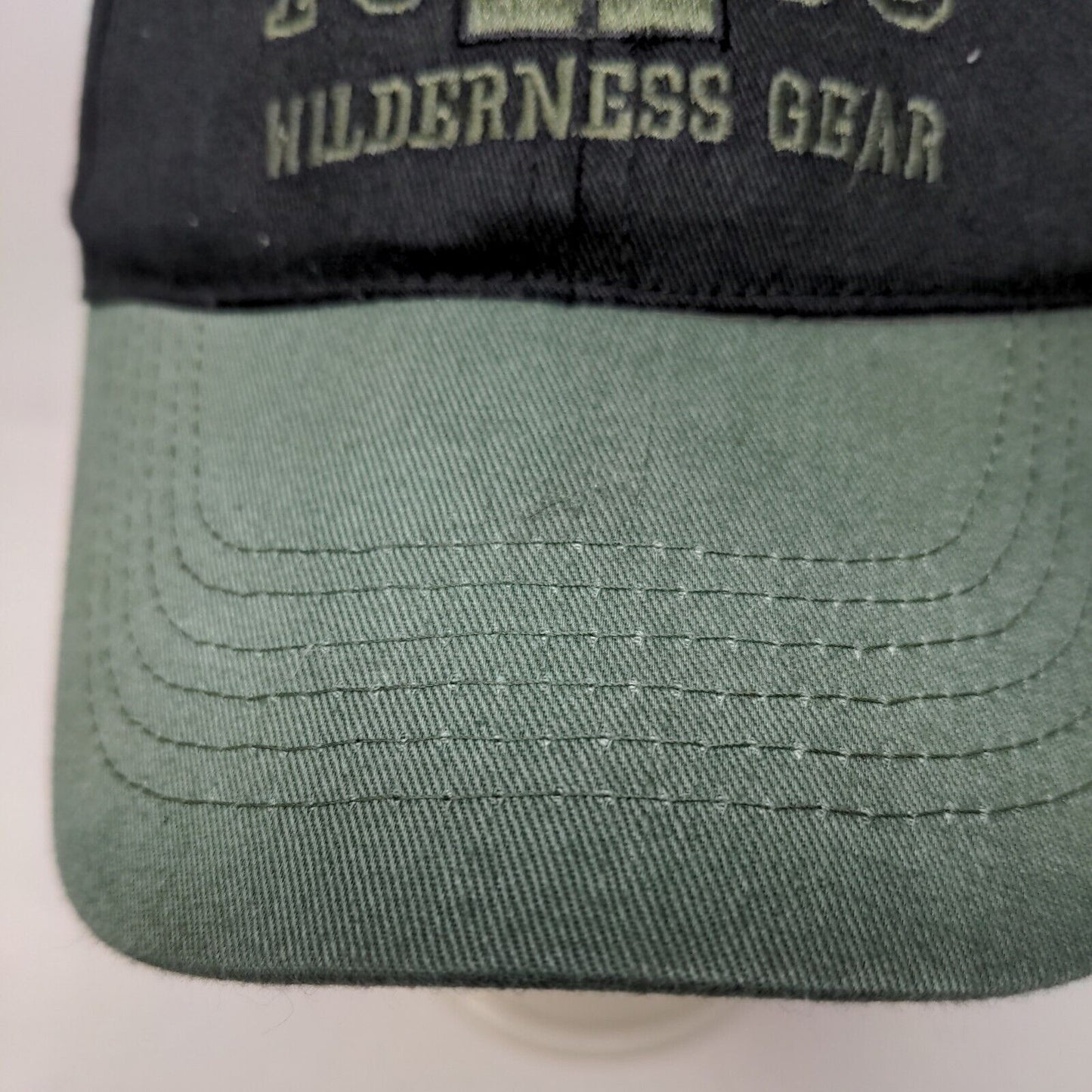 Dockside Exclusive Men's Strapback Hat Black Green Alaska Wilderness Gear Logo