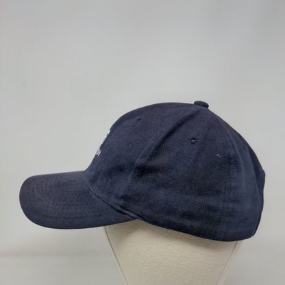 Warren Bank Strapback Hat Blue OSFA Adjustable Embroidered Cotton Yupoong