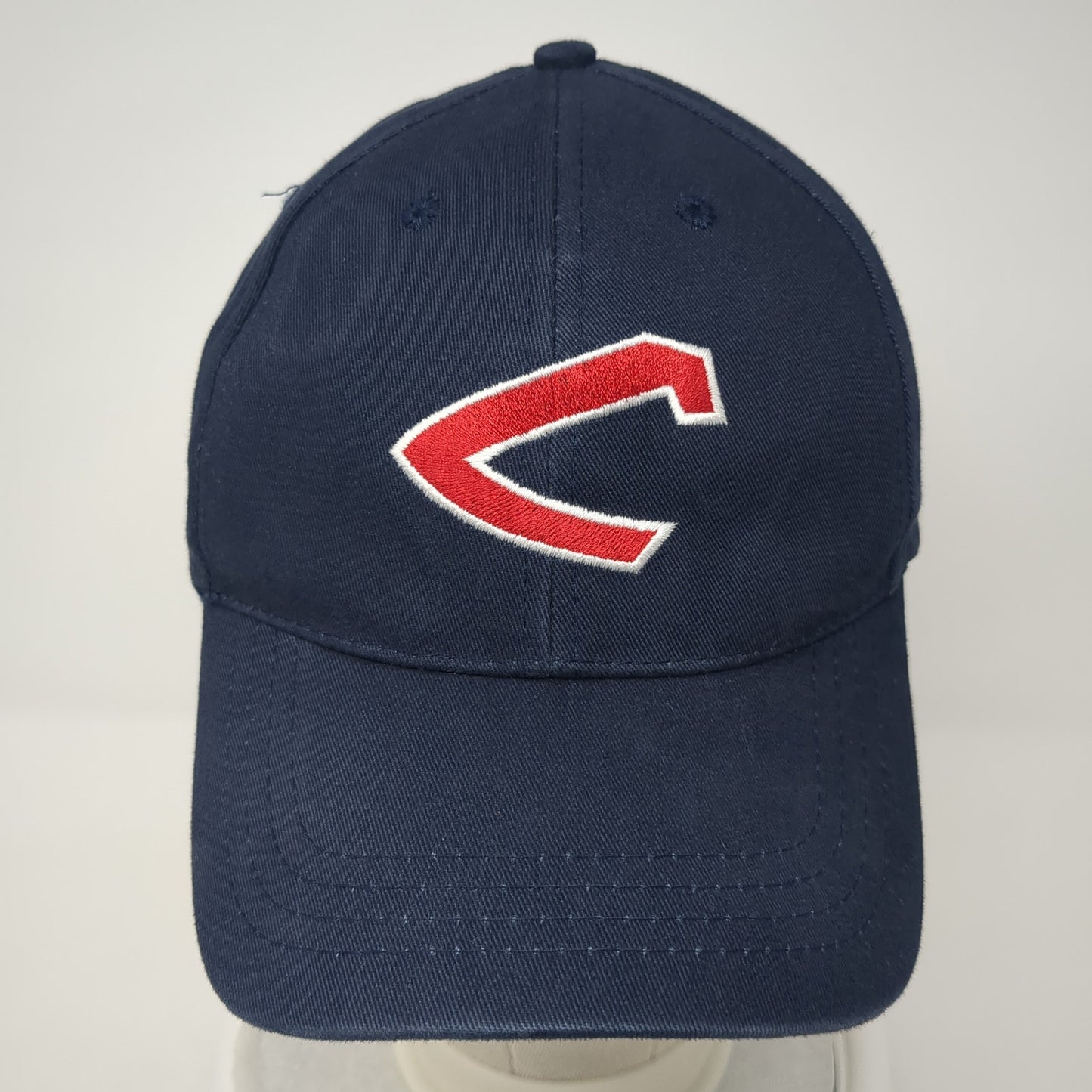 Plaza Tire Strapback Baseball Cap Blue One Size Adjustable Embroidered 6 Panel