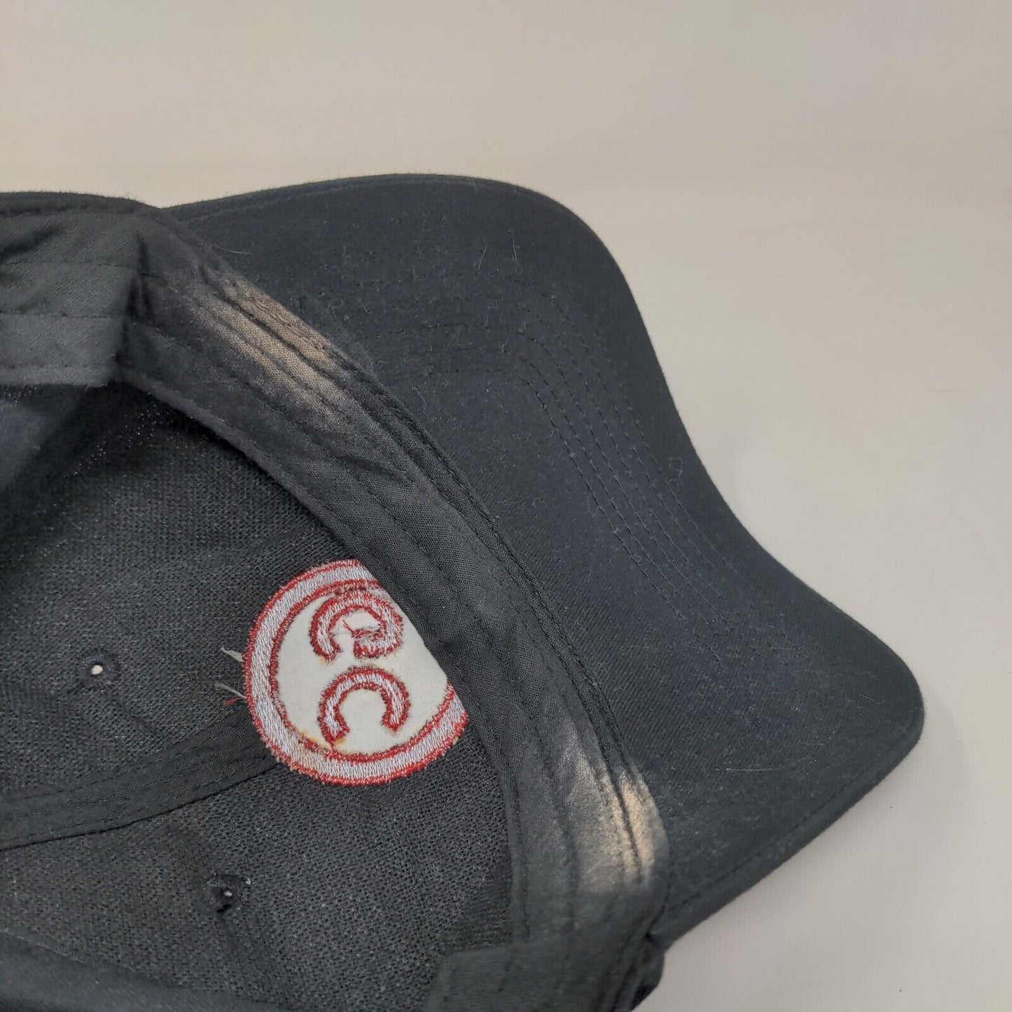 GC Strapback Hat One Size Black Embroidered Logo Adjustable Strap BIG X