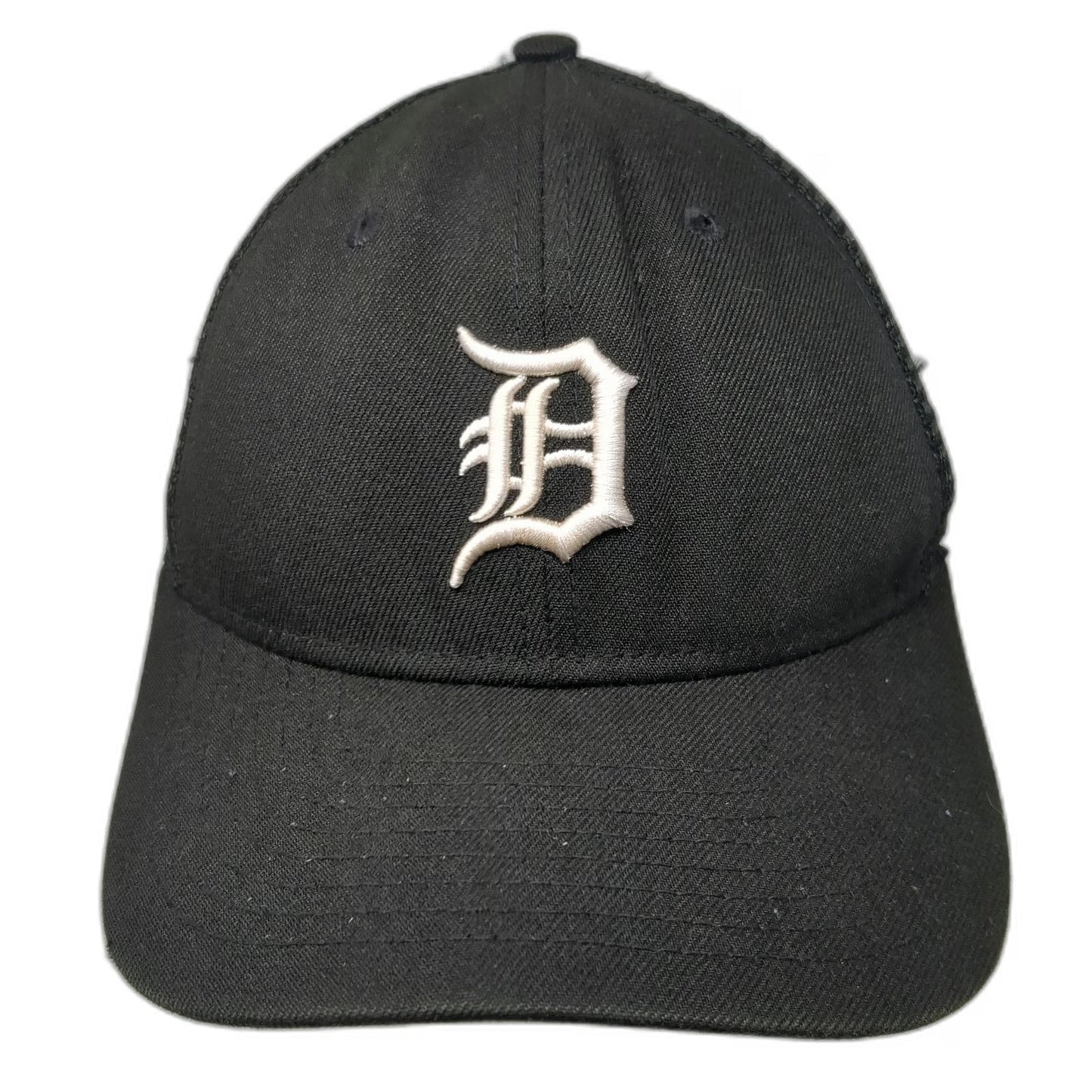 Detroit Tigers MLB New Era Trucker Hat Black One Size Snapback Mesh Embroidered