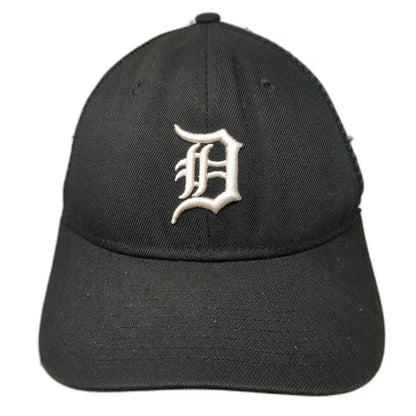 Detroit Tigers MLB New Era Trucker Hat Black One Size Snapback Mesh Embroidered