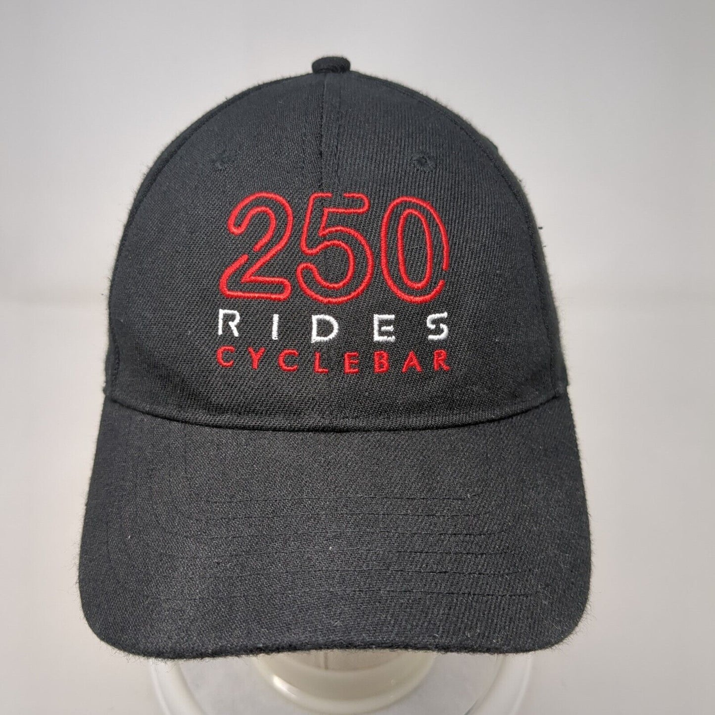 250 Rides Cyclebar Snapback Hat Black OSFM Embroidered Quake City Caps