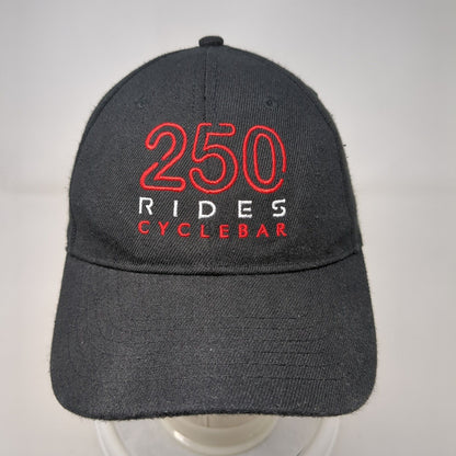 250 Rides Cyclebar Snapback Hat Black OSFM Embroidered Quake City Caps