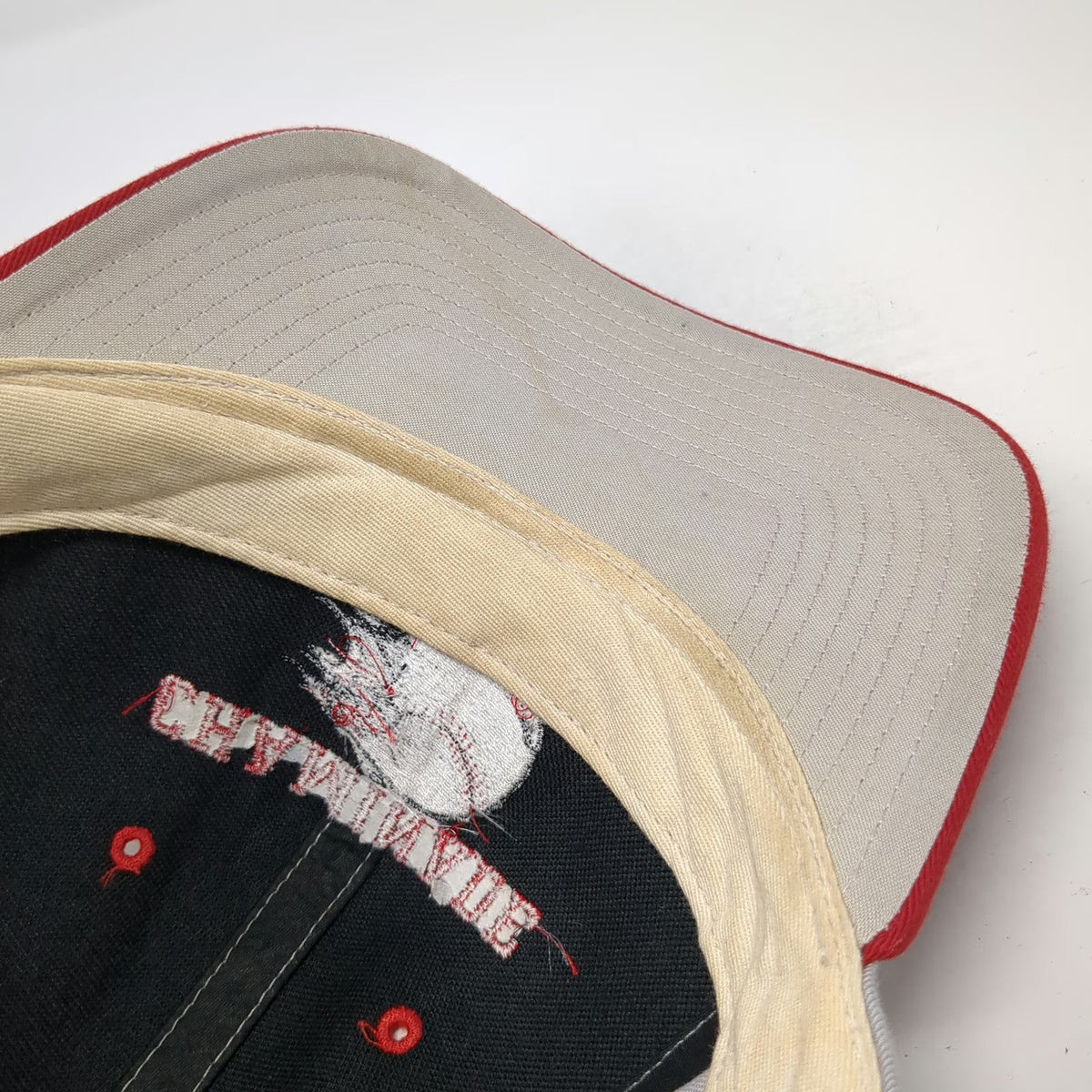 Richardson Snapback Hat Gray Red L Chaminade Flyers Baseball Structured Crown
