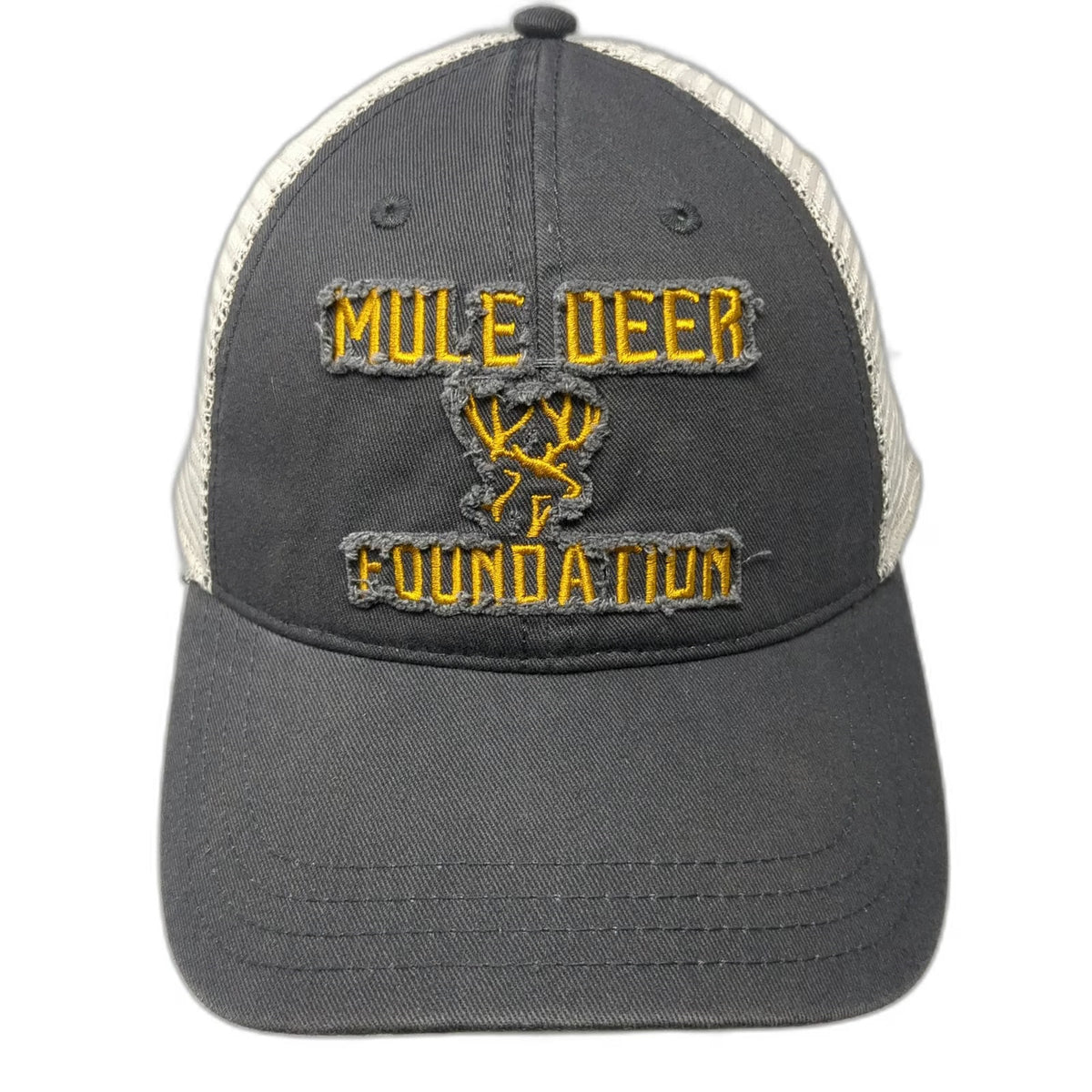 Hat Graphix 360 Baseball Cap Gray One Size Mule Deer Foundation Volunteer Mesh