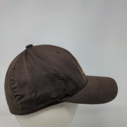 Volcom Fitted Hat Brown S-M Embroidered Flexfit 6 Panel Yupoong